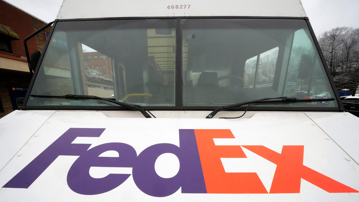 Paketjätten Fedex hade en bra dag på börsen. Arkivbild.