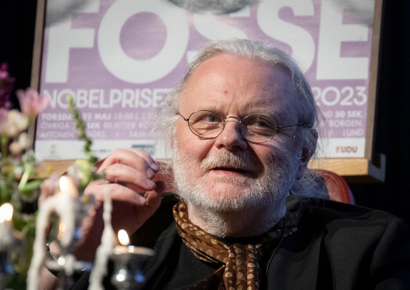 Jon Fosse i samband med ett besök i Lund i våras. Arkivbild.