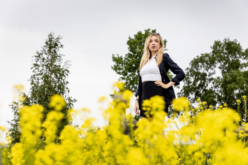 'Jag har en dröm om att vi ska flytta utomlands någon gång under de nästkommande tio åren. Det är ju ingen stress med det, men det är vad jag drömmer om privat, att bo i Tokyo', säger Sandra Beijer om framtiden.
