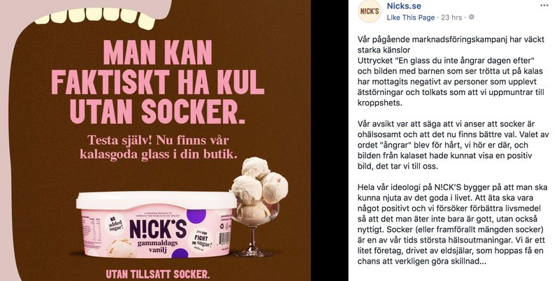 Nicks's ursäkt