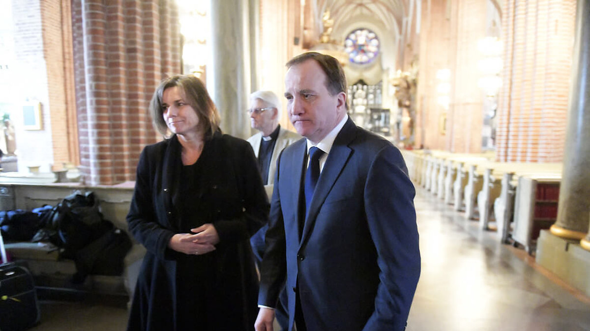 På lördagen var statsministern Stefan Löfven och vice statsminister Isabella Lövin Storkyrkan i Stockholm. 