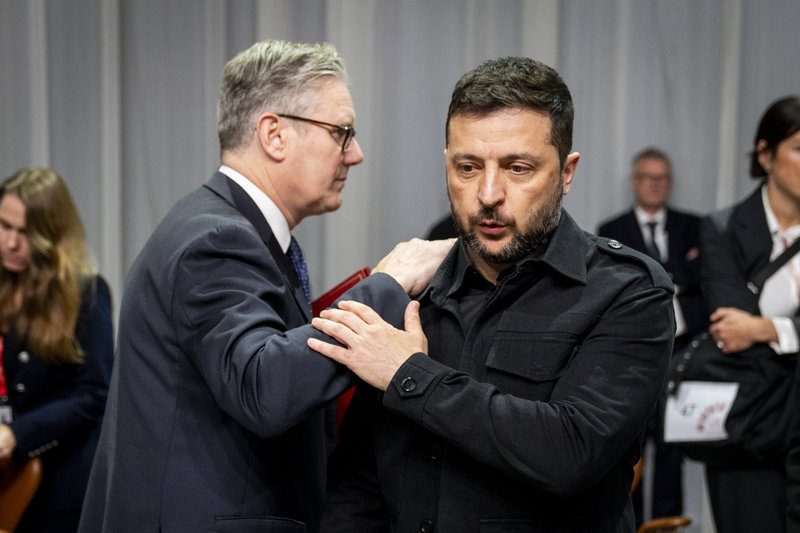Volodymyr Zelenskyj och Keir Starmer vid ett tidigare möte. Foto: Ida Marie Odgaard Volodymyr Zelenskyj och Keir Starmer vid ett tidigare möte. Foto: Ida Marie Odgaard