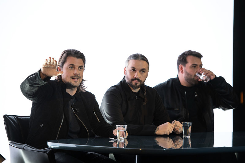 Swedish House Mafia – Axwell, Steve Angello och Sebastian Ingrosso – hade inga problem med att övertala Sting. Arkivbild.