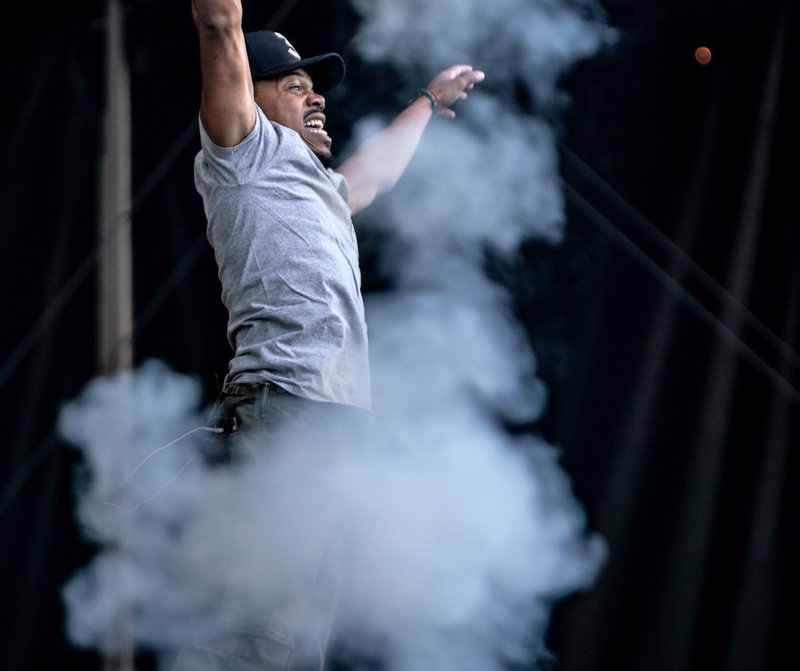 Chance The Rapper snålade inte med specialeffekterna under sin spelning på Way Out West.