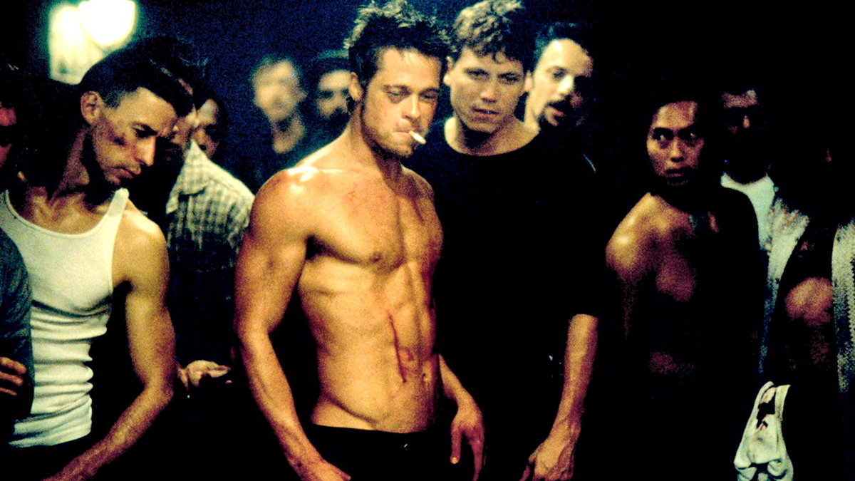 'Fight club' med Brad Pitt i en av huvudrollerna. Pressbild.