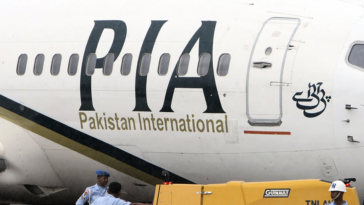 Ett plan tillhörandes Pakistan Airlines. Arkivbild.