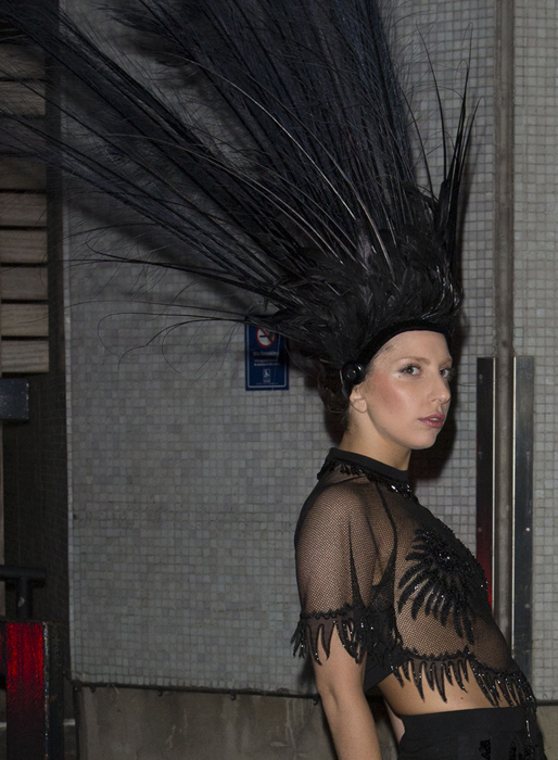 Lady Gaga gick ut i påfågelfjädrar. Hon kanske har läst "The Game"? Lady Gaga gick ut i påfågelfjädrar. Hon kanske har läst "The Game"?