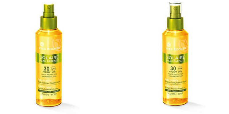 Solspray med SPF