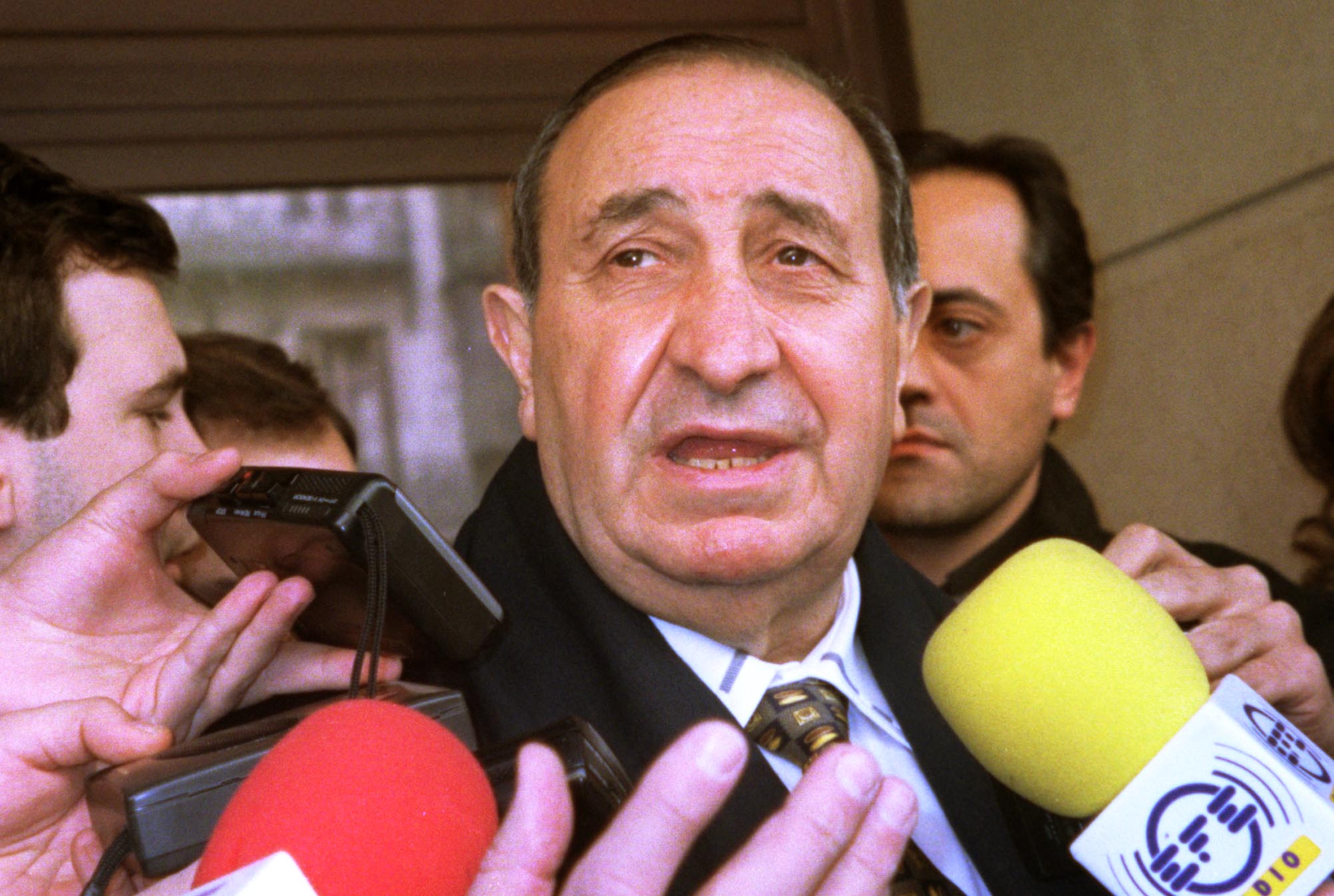 Jesús Gil i blåsväder 1999, Spaniens genom tiderna galnaste klubbpresident.
