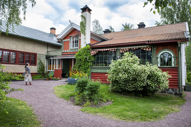 Carl Larsson-gården i Sundborn med stugan Lilla Hyttnäs, huset där konstnärsparet Carl och Karin Larsson levde och arbetade kring förra sekelskiftet.