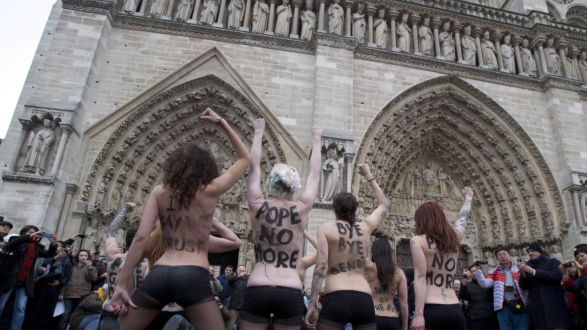 Femen har protesterat i allt från moskéer till fotbollsarenor.
