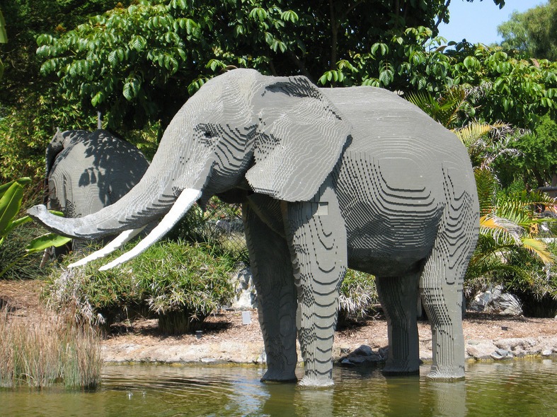 En elefant. En elefant.