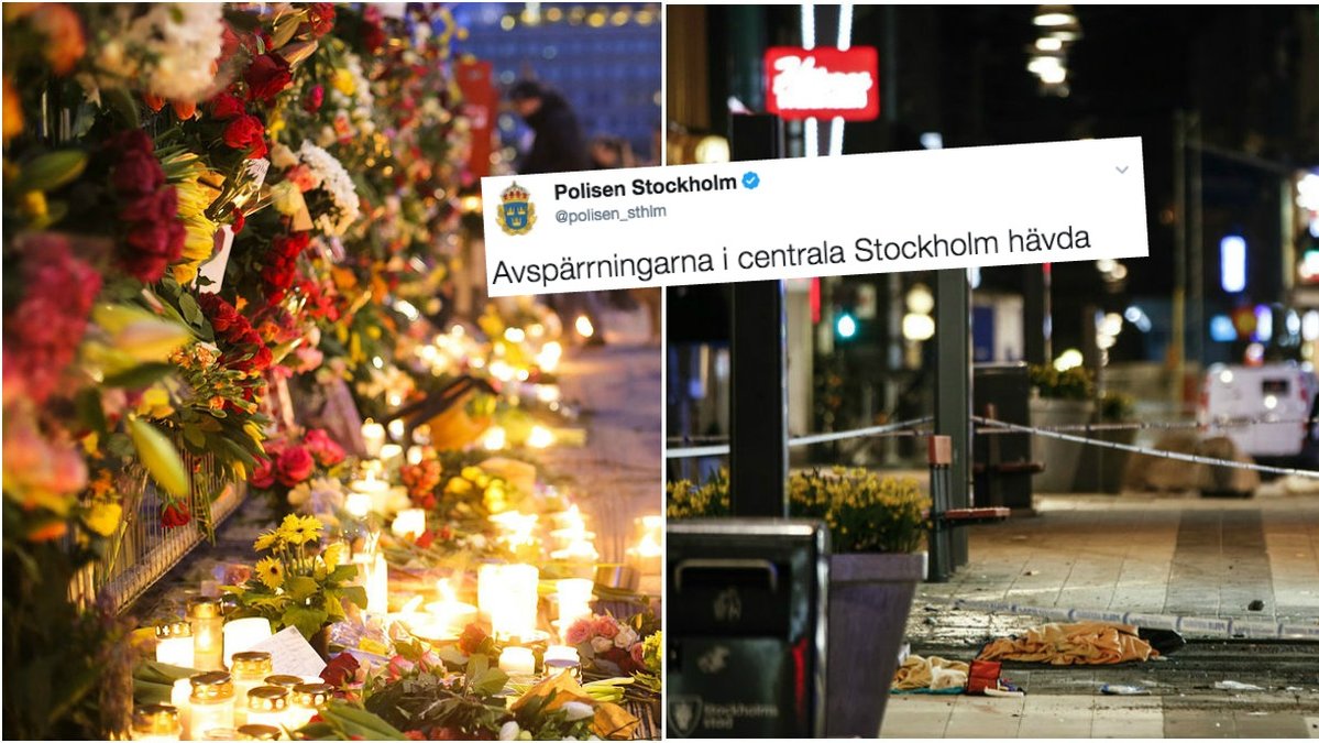 Avspärrningarna i centrala Stockholm är hävda. 