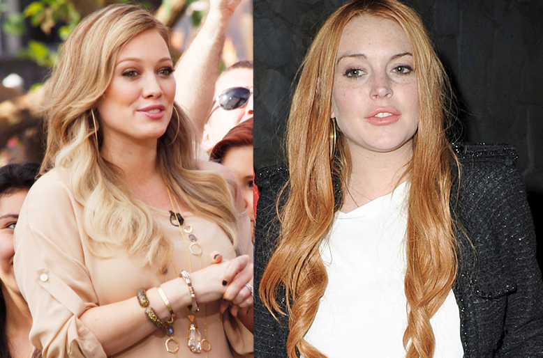 De här två pinglorna, Hilary Duff och Lindsay Lohan, är inte bästa vänner direkt. Allt började med att Aaron Carter 2002 dumpade Duff som han dejtat i två år, för att ha en romans med Linday Lohan. Sedan gick han tillbaka till Hilary - men i stället för a De här två pinglorna, Hilary Duff och Lindsay Lohan, är inte bästa vänner direkt. Allt började med att Aaron Carter 2002 dumpade Duff som han dejtat i två år, för att ha en romans med Linday Lohan. Sedan gick han tillbaka till Hilary - men i stället för a