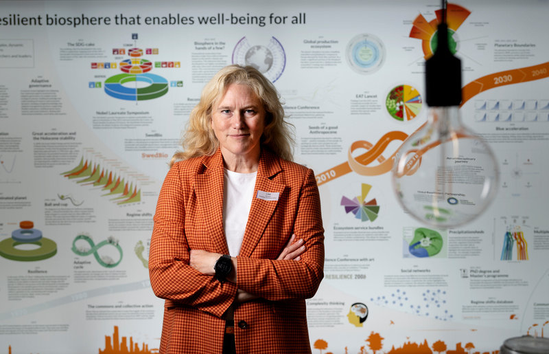 Hållbarhetsprofessorn Line Gordon är föreståndare för Stockholm Resilience Centre vid Stockholms universitet.