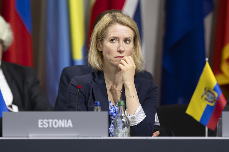 Estlands premiärminister Kaja Kallas föreslås ta plats i EU-kommission som ny utrikeschef. Arkivbild.