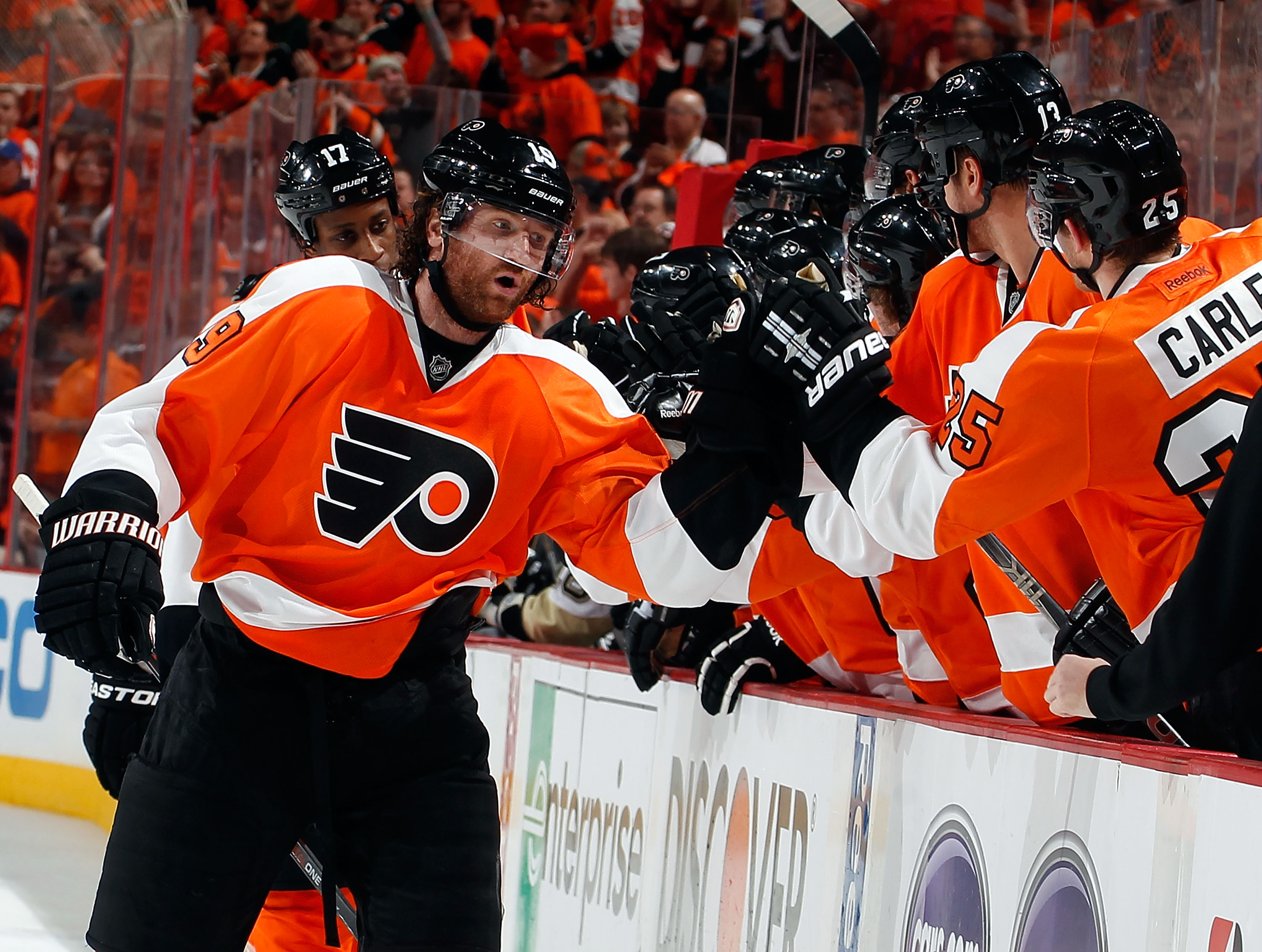 I Philadelphia gjorde Flyers processen kort med antagonisten Pittsburgh Penguins.