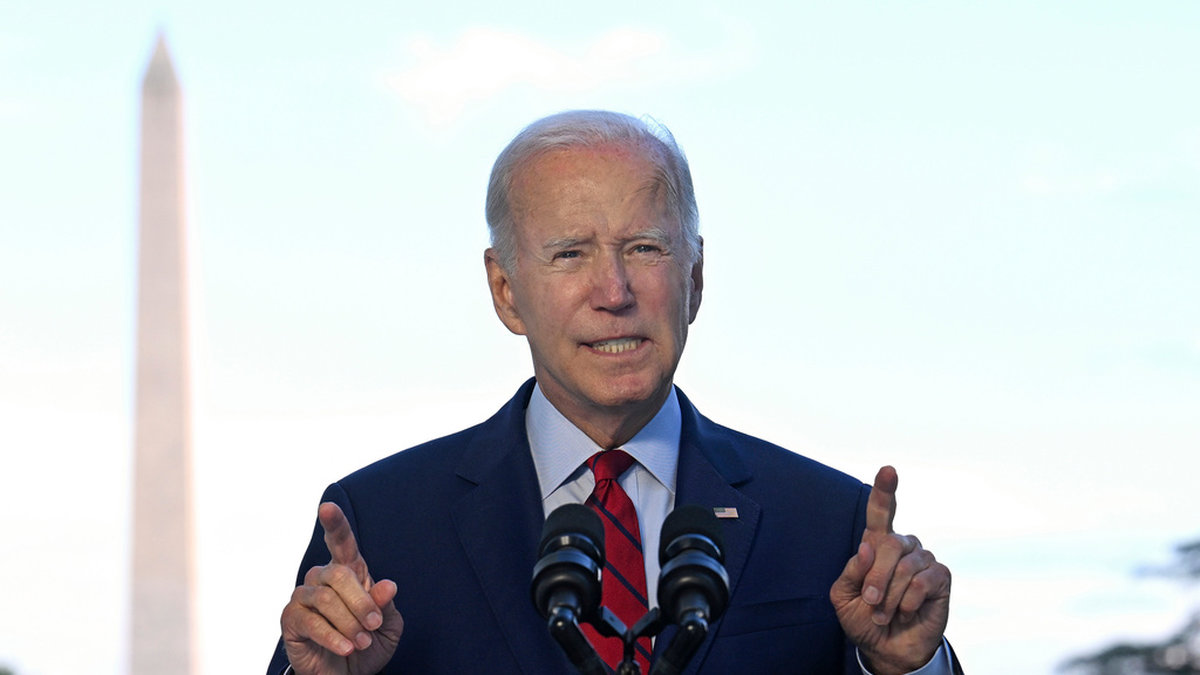 USA:s president Joe Biden vid ett tal i Vita huset den 1 augusti.