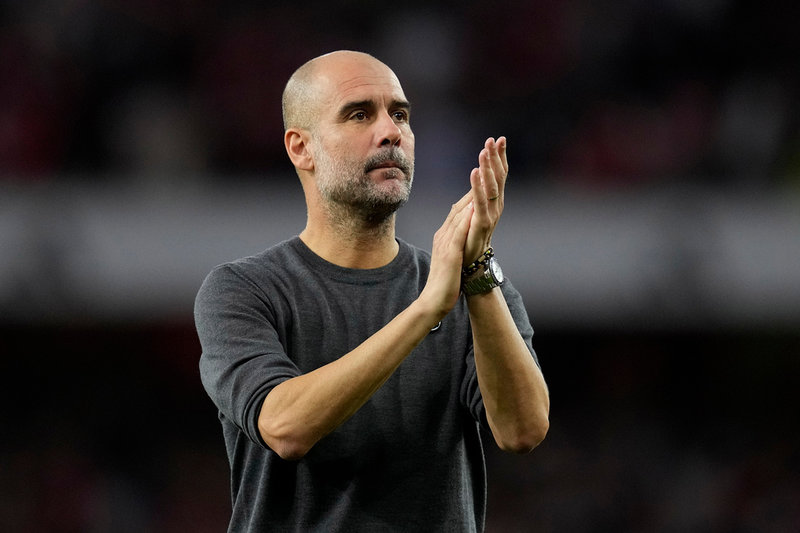 Kristoffer Olsson ser gärna Manchester Citys Pep Guardiola som ny förbundskapten. Samtidigt gör han den rimliga bedömningen att han nog inte får sin önskan uppfylld. Arkivbild.