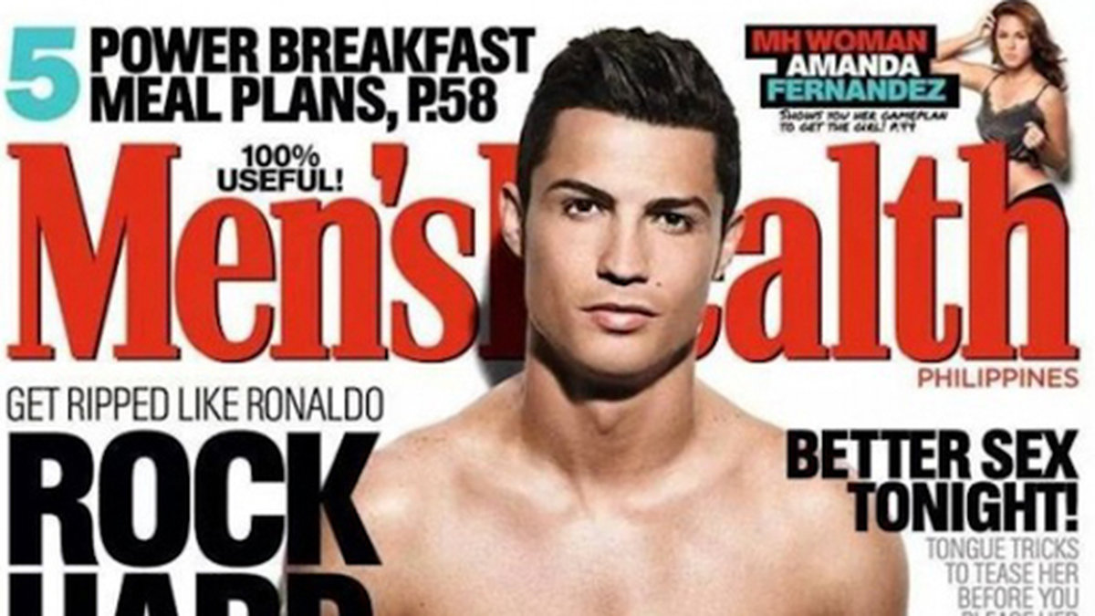 Cristiano Ronaldo på omslaget till Men's Health. 