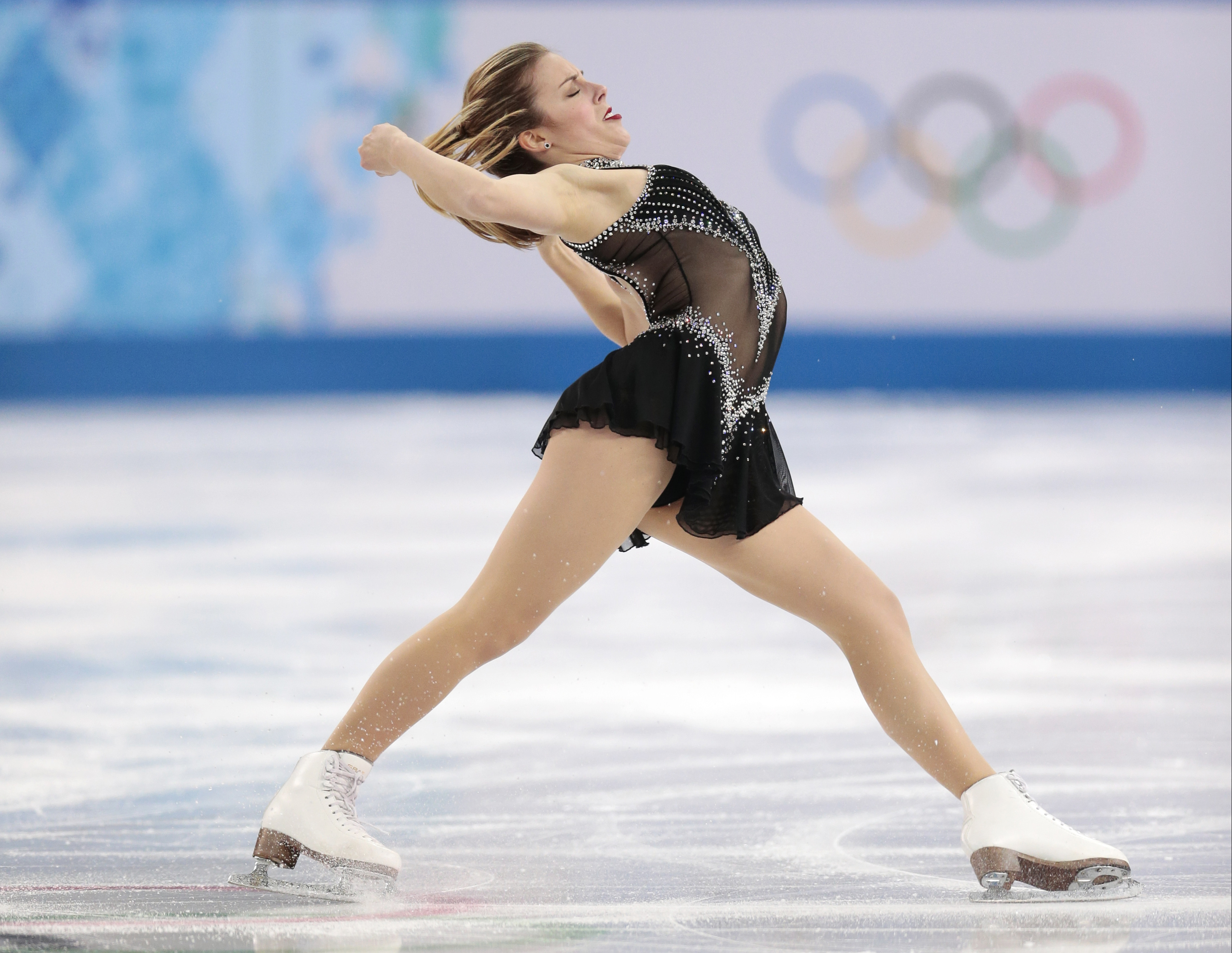 USA:s Ashley Wagner. USA:s Ashley Wagner.