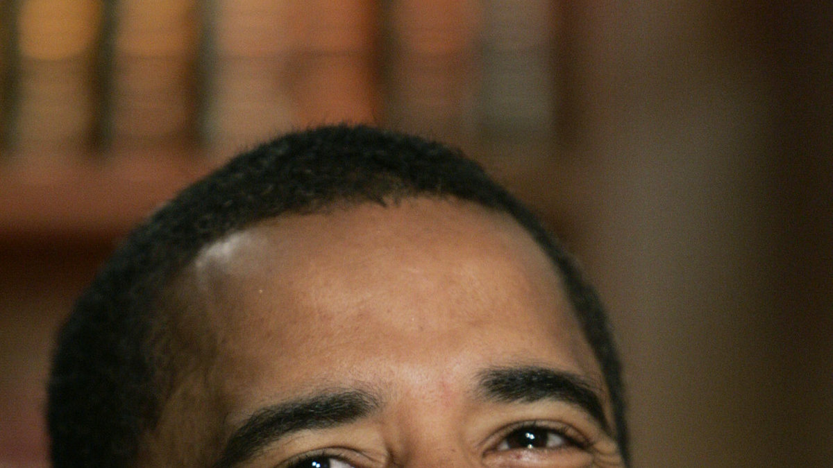 Innan Barack Obama tillträdde som president fanns det inte många gråa hårstrån.
