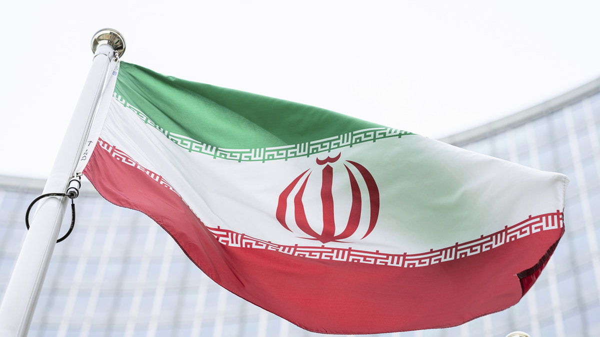 Irans flagga. Arkivbild.