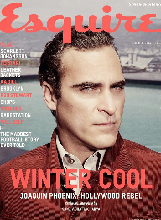 Joaquin Phoenix på omslaget till Esquire.