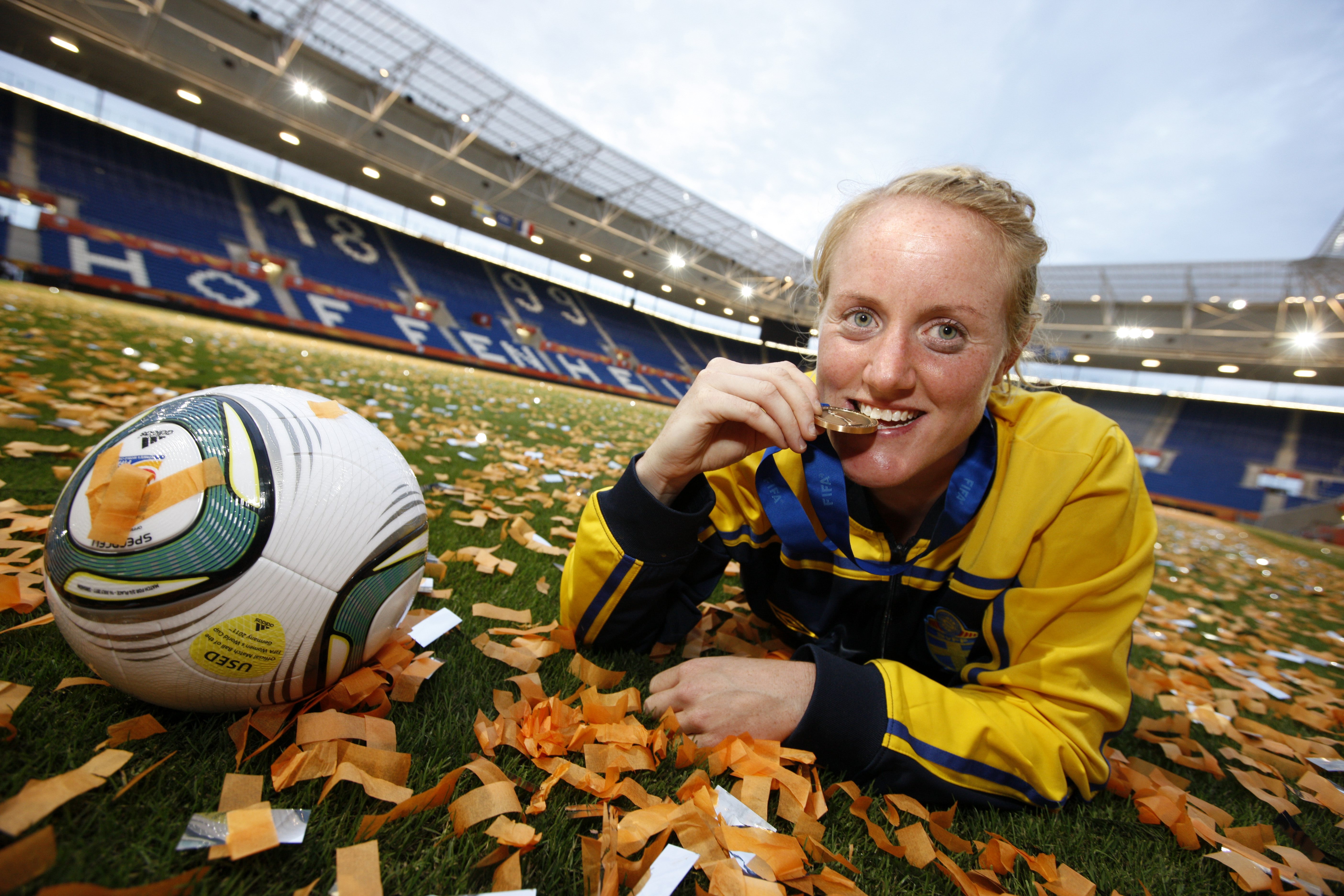 Marie Hammarström gjorde det avgörande målet i bronsmatchen mot Frankrike, ett mål vi gärna ser många gånger till. Marie Hammarström gjorde det avgörande målet i bronsmatchen mot Frankrike, ett mål vi gärna ser många gånger till.