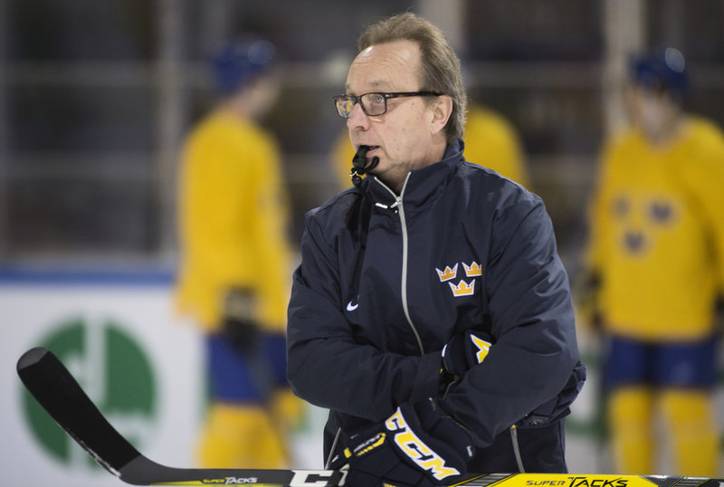 Pär Mårts under tiden som förbundskapten för Tre Kronor. Arkivbild. 