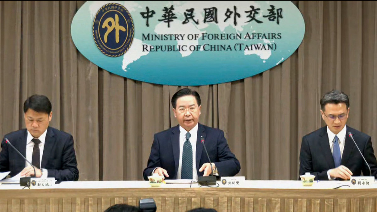 Taiwan utrikesminister Joseph Wu.