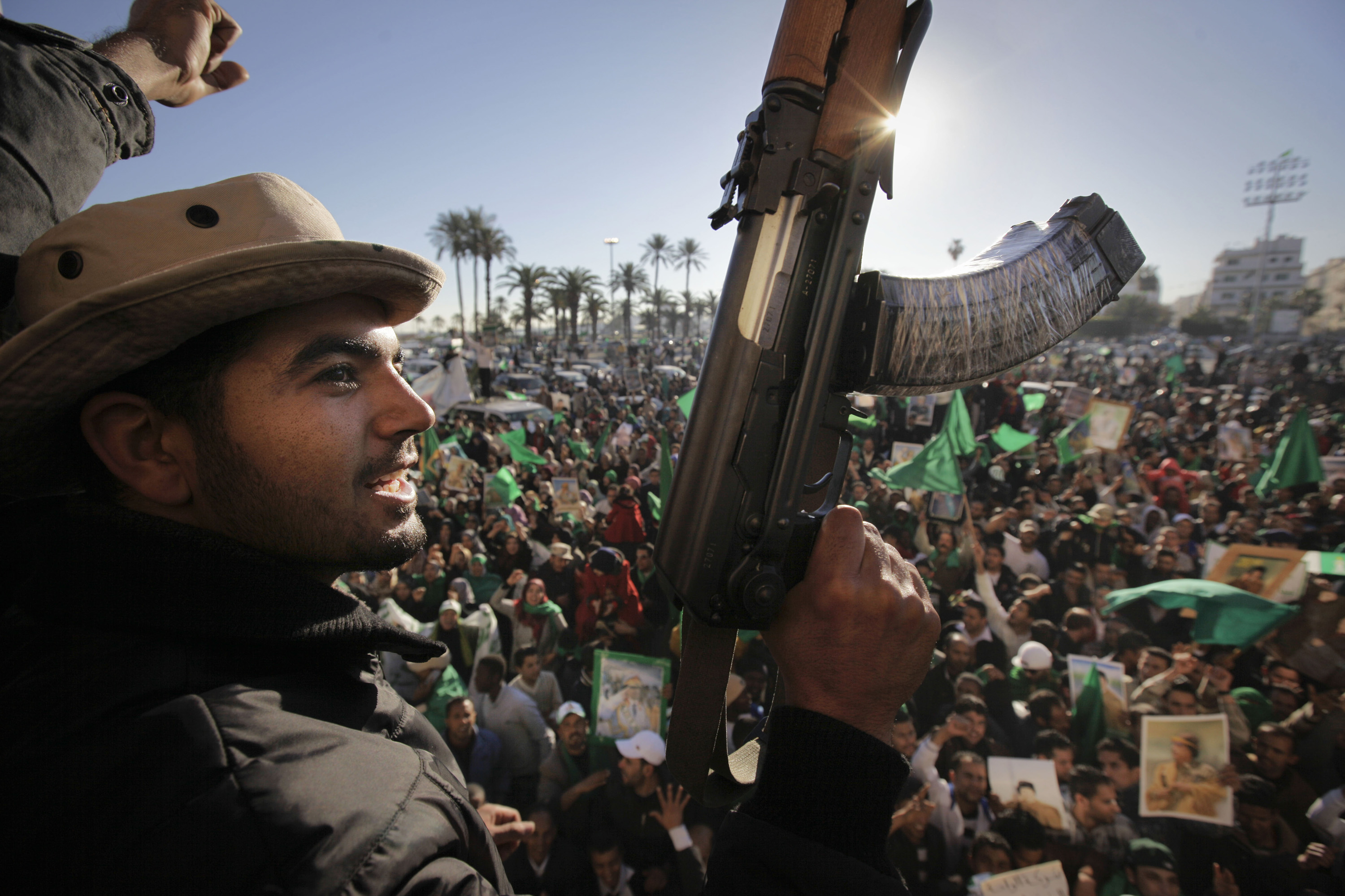 Khaddafi, Demonstration, Revolution, Muammar Khaddafi, Libyen, Kravaller, Uppror