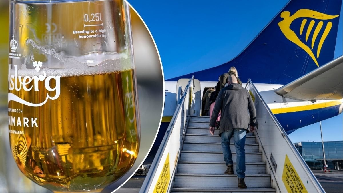 Semesterölen innan flyget hotad – håller du med Ryanair?