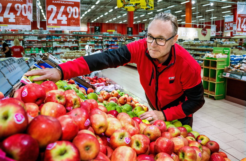 Johan Andersson, butikschef på Willys, Älvsjö.