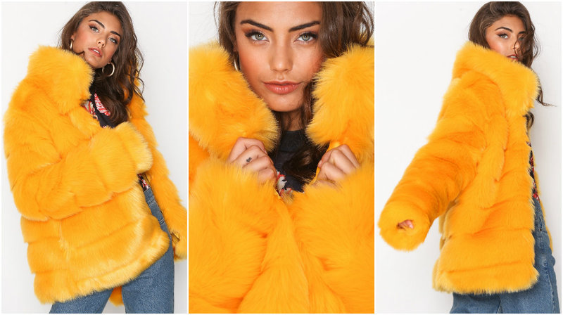Faux Fur i gult