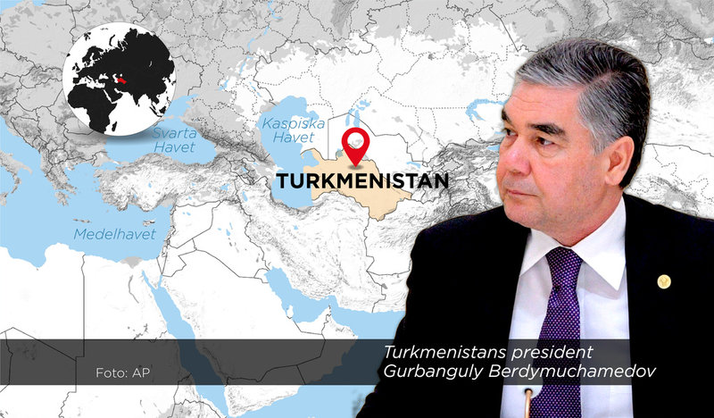 Turkmenistan ligger inklämt mellan Iran, Afghanistan, Uzbekistan, Kazakstan och Kaspiska havet.