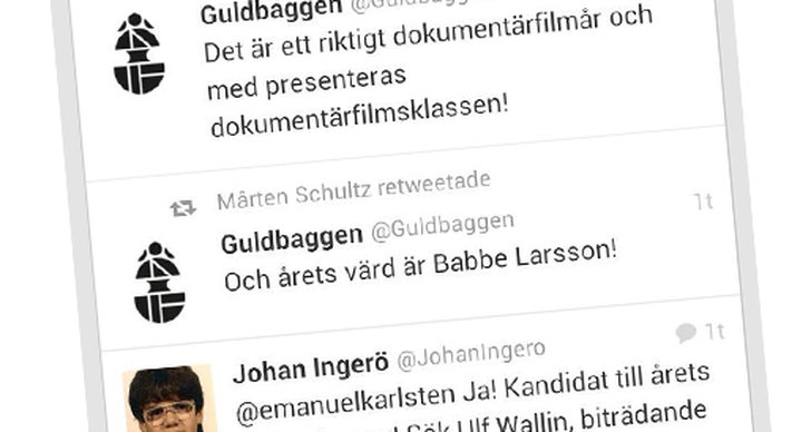 Guldbagge, Babben Larsson, Film