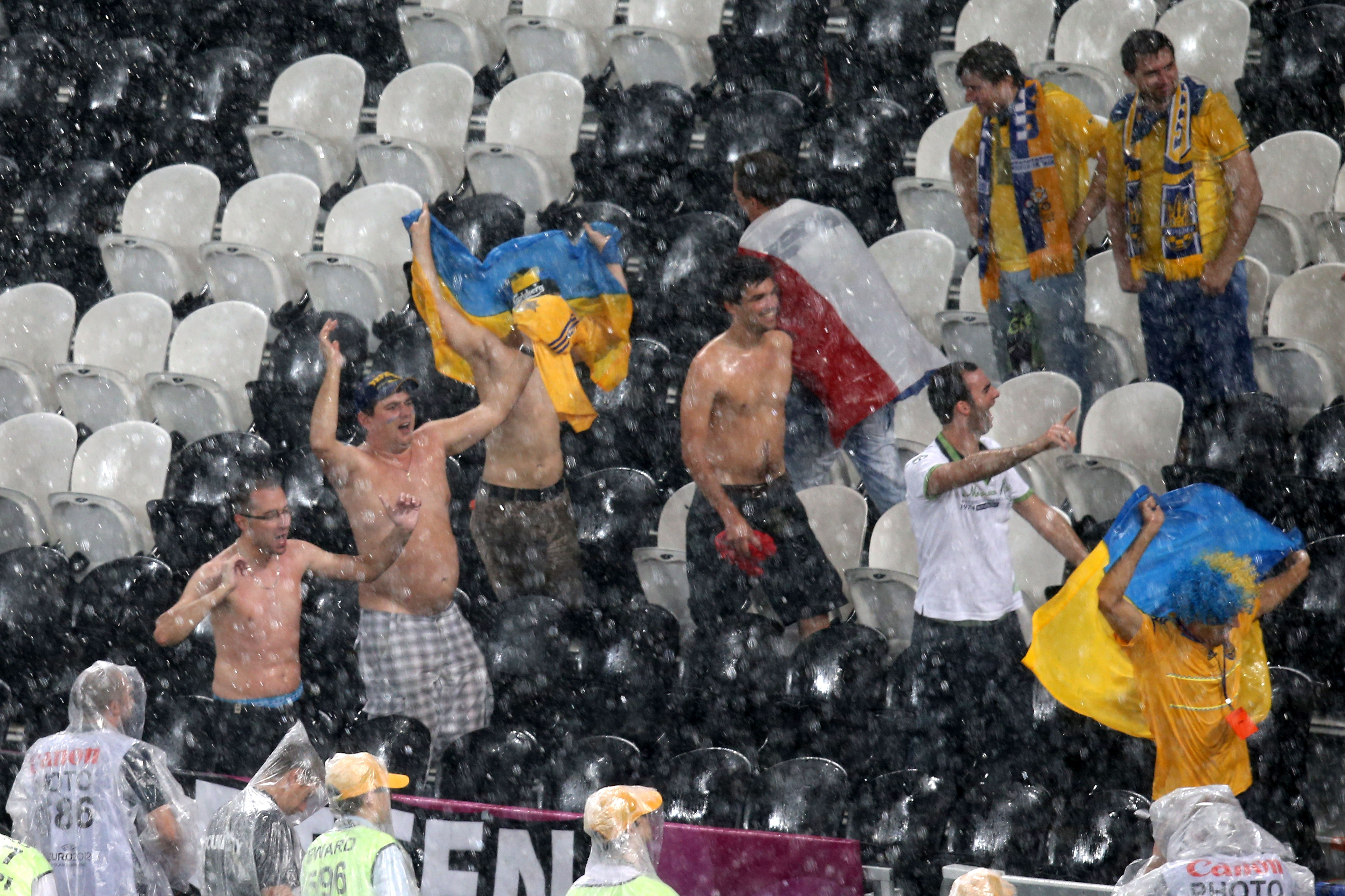 Ukrainska fansen var dock fortfarande glada.