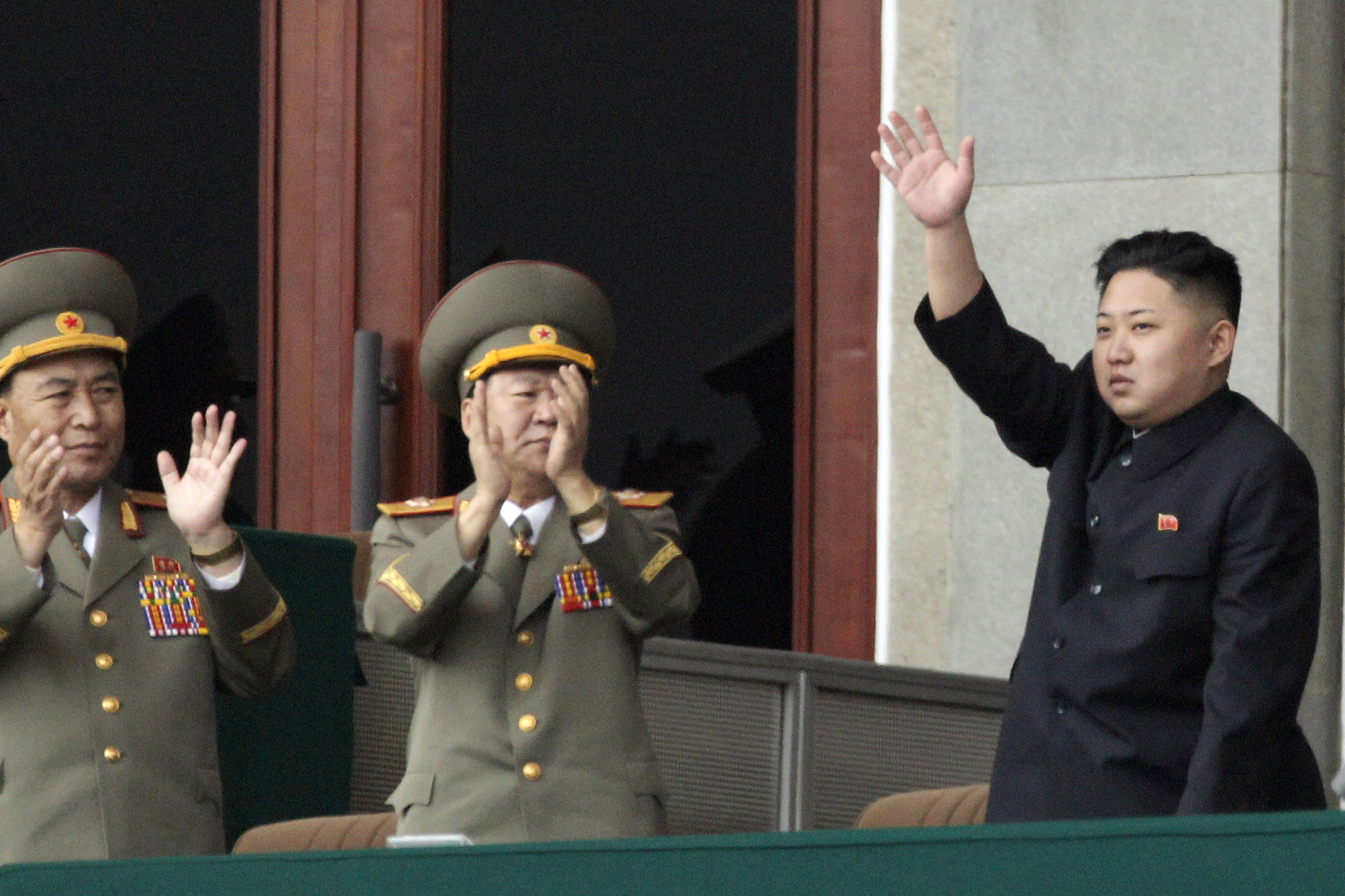 Nye ledaren Kim Jong Un var givetvis på plats.