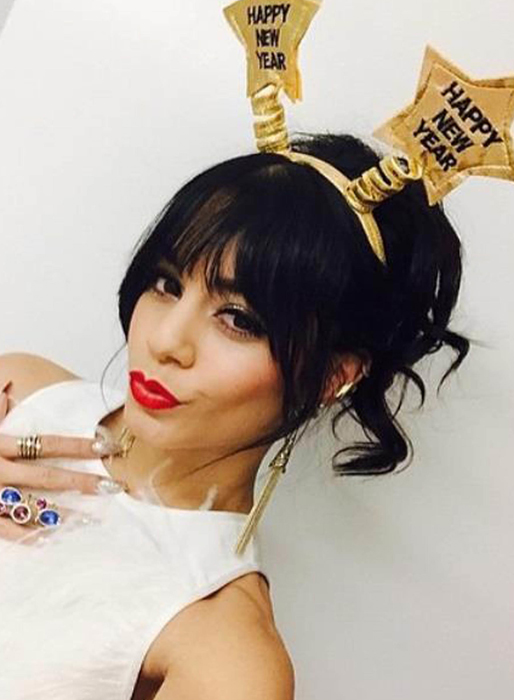 Vanessa Hudgens var tjusig på nyårsafton. Vanessa Hudgens var tjusig på nyårsafton.