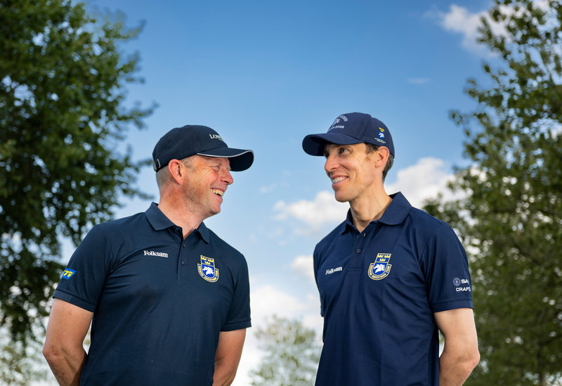 Jens Fredricson och Henrik von Eckermann – tvåa och etta inför den individuella finalen.