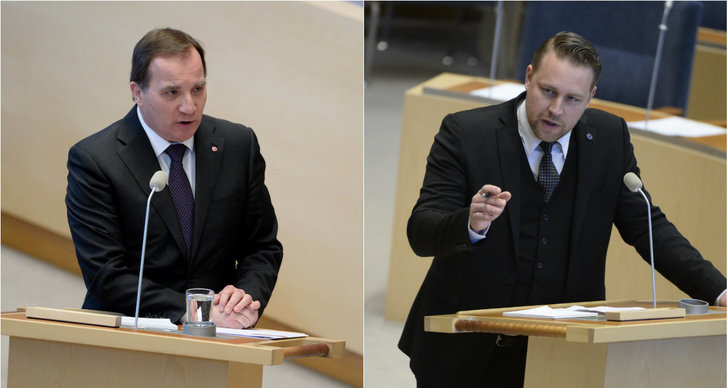 Mattias Karlsson, Riksdagen, Sverigedemokraterna, Stefan Löfven