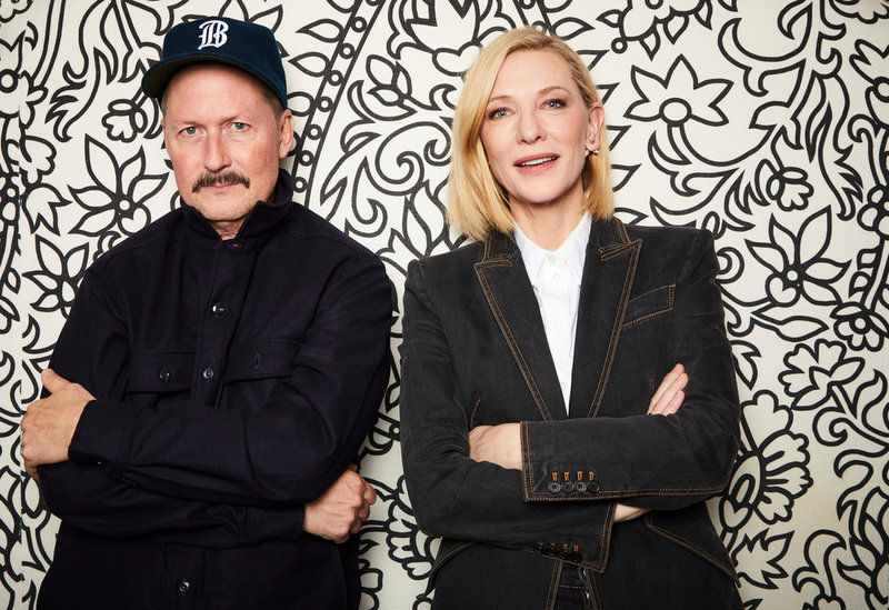 Cate Blanchett tillsammans med regissören Todd Field. Arkivbild.