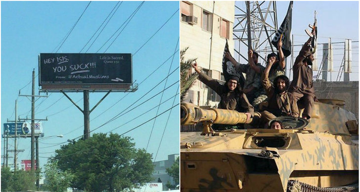 Islamiska staten, Muslimer, Billboard, Chicago, Islam, Daesh
