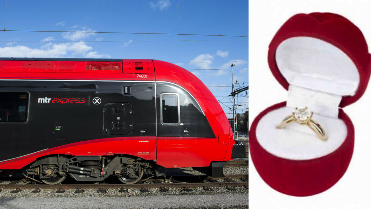 På alla hjärtans dag kan du få en ring om du åker med MTR Express.