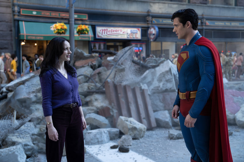 Stålmannen (David Corenswet) och Lois Lane (Rachel Brosnahan) i "Superman". 
