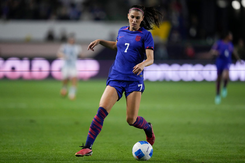 Alex Morgan avslutade fotbollskarriären 2024. Arkivbild.