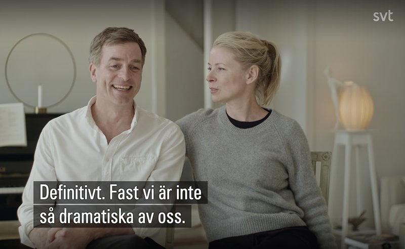 Christopher Wollter och Julia Dufvenius