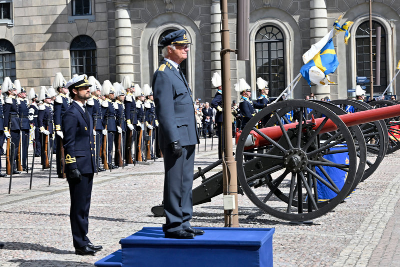 Kung Carl XVI Gustaf och prins Carl Philip.