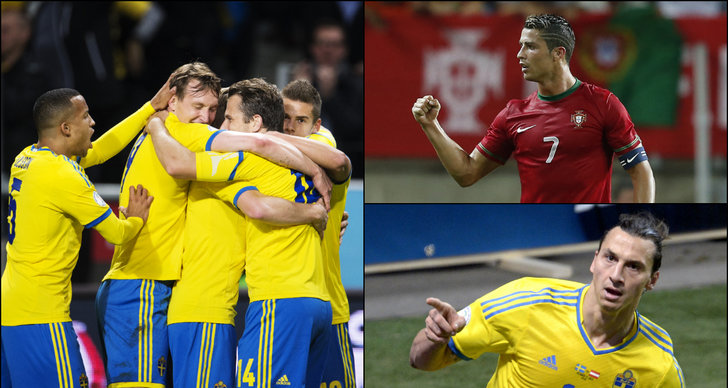 Landslaget, Statistik, Playoff, VM-kval, Sverige, Portugal